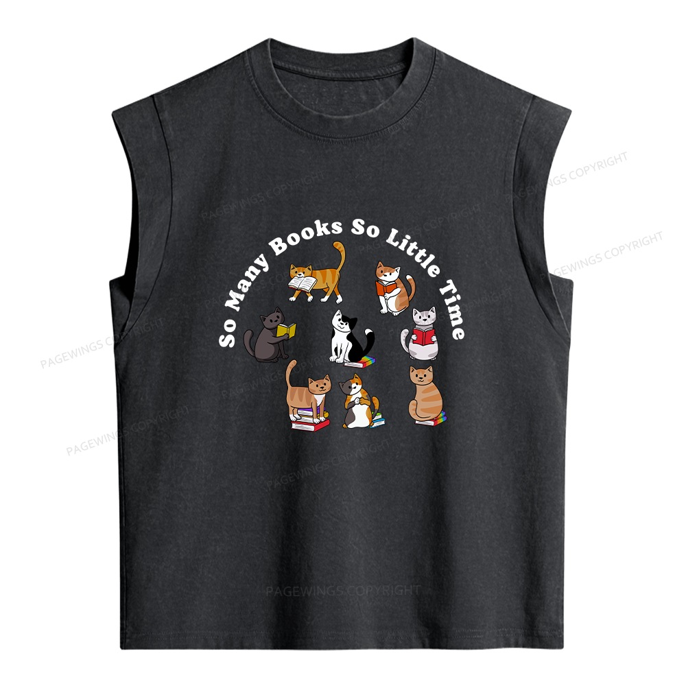 Pagewings Pride Flag Cat Women's Washed Tank Top