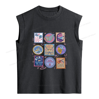 Pagewings In My Hockey Romance Era Women's Washed Tank Top