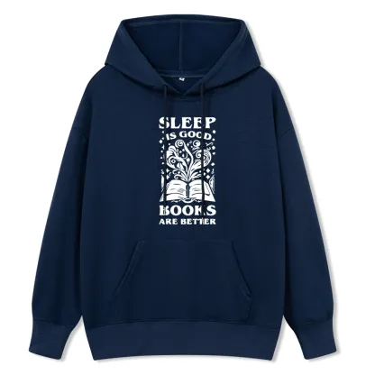 Pagewings Sleep is Good Books are Better Unisex Classic Hoodie