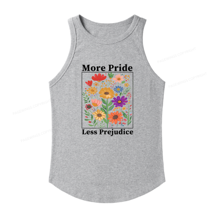 Pagewings More Pride Less Prejudice Women's Fitted Tank Top
