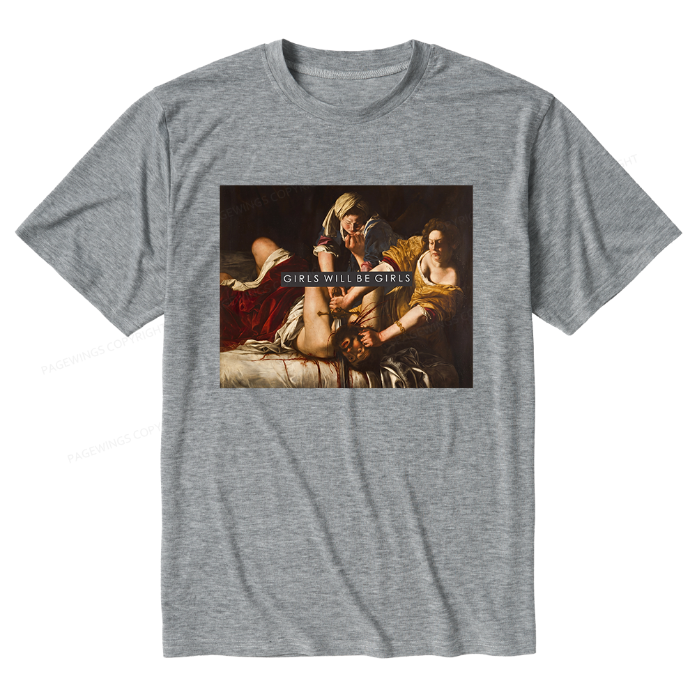 Pagewings Soft Girls Will Be Girls Unisex Heather T-Shirt