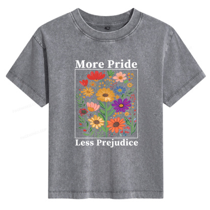 Pagewings More Pride Less Prejudice Women's Washed T-shirt