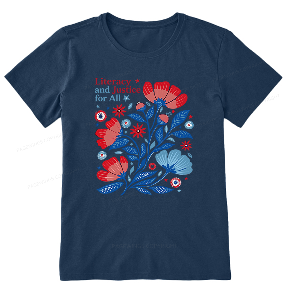Pagewings Literacy and Justice for All Unisex Classic T-shirt
