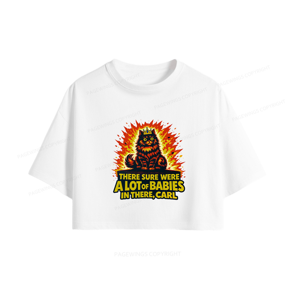 Pagewings A Lot Of Babies In There Women Crop Tops