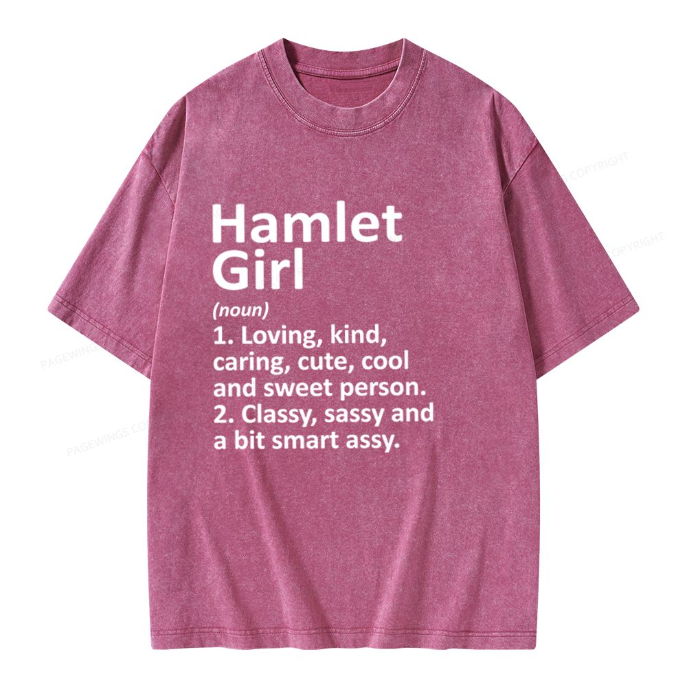 Pagewings Hamlet Girl Unisex Washed T-shirt