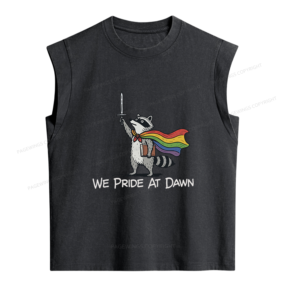 Pagewings We Pride At Dawn Women's Washed Tank Top