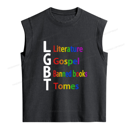 Pagewings Literature Women's Washed Tank Top