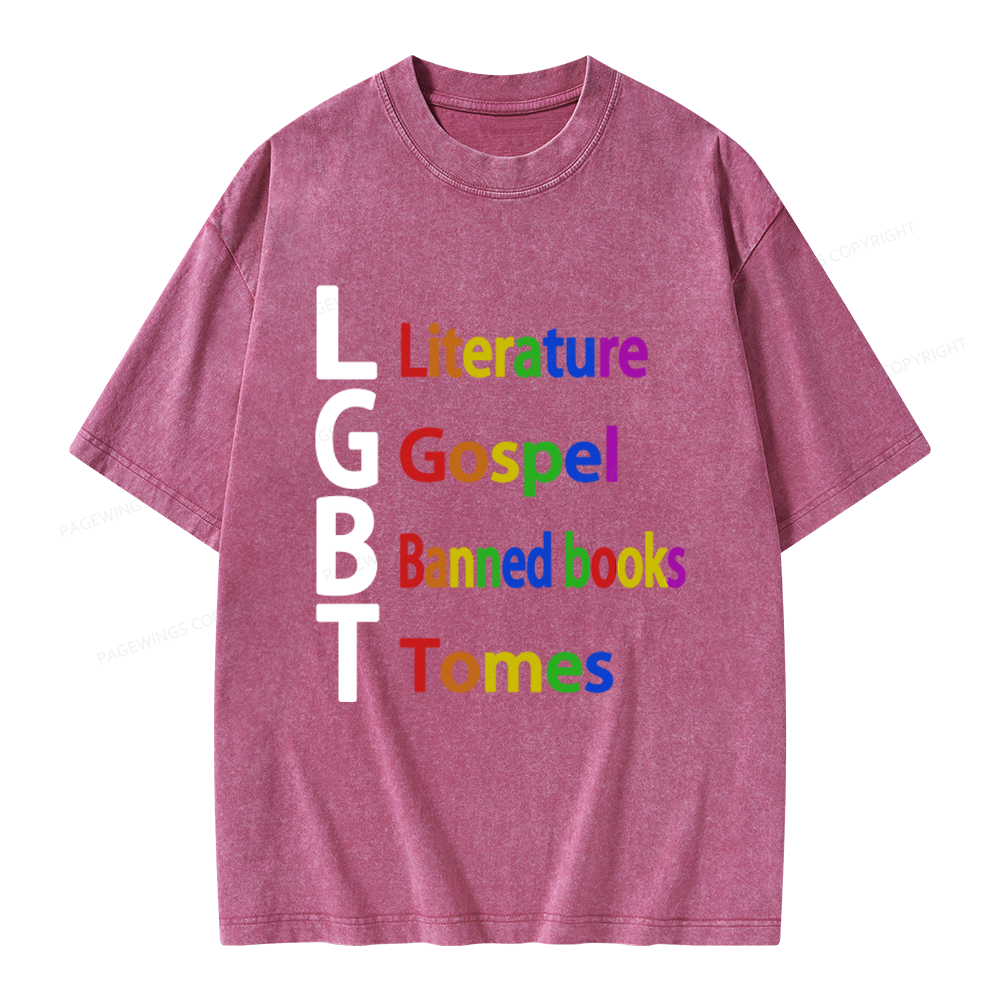 Pagewings Literature Unisex Washed T-shirt
