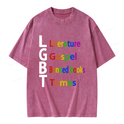 Pagewings Literature Unisex Washed T-shirt