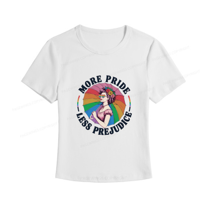 Pagewings More Pride Less Prejudice Women's Baby Tee