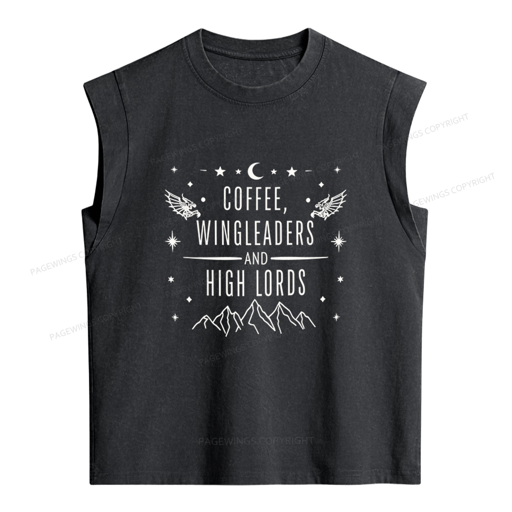 Pagewings Fantasy Bookish Women's Washed Tank Top
