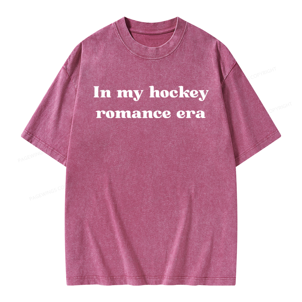 Pagewings Hockey Romance Unisex Washed T-shirt