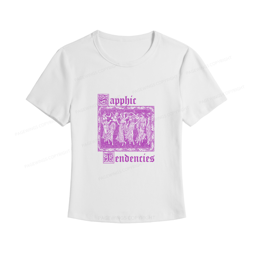 Pagewings Sapphic Tendencies Women's Baby Tee