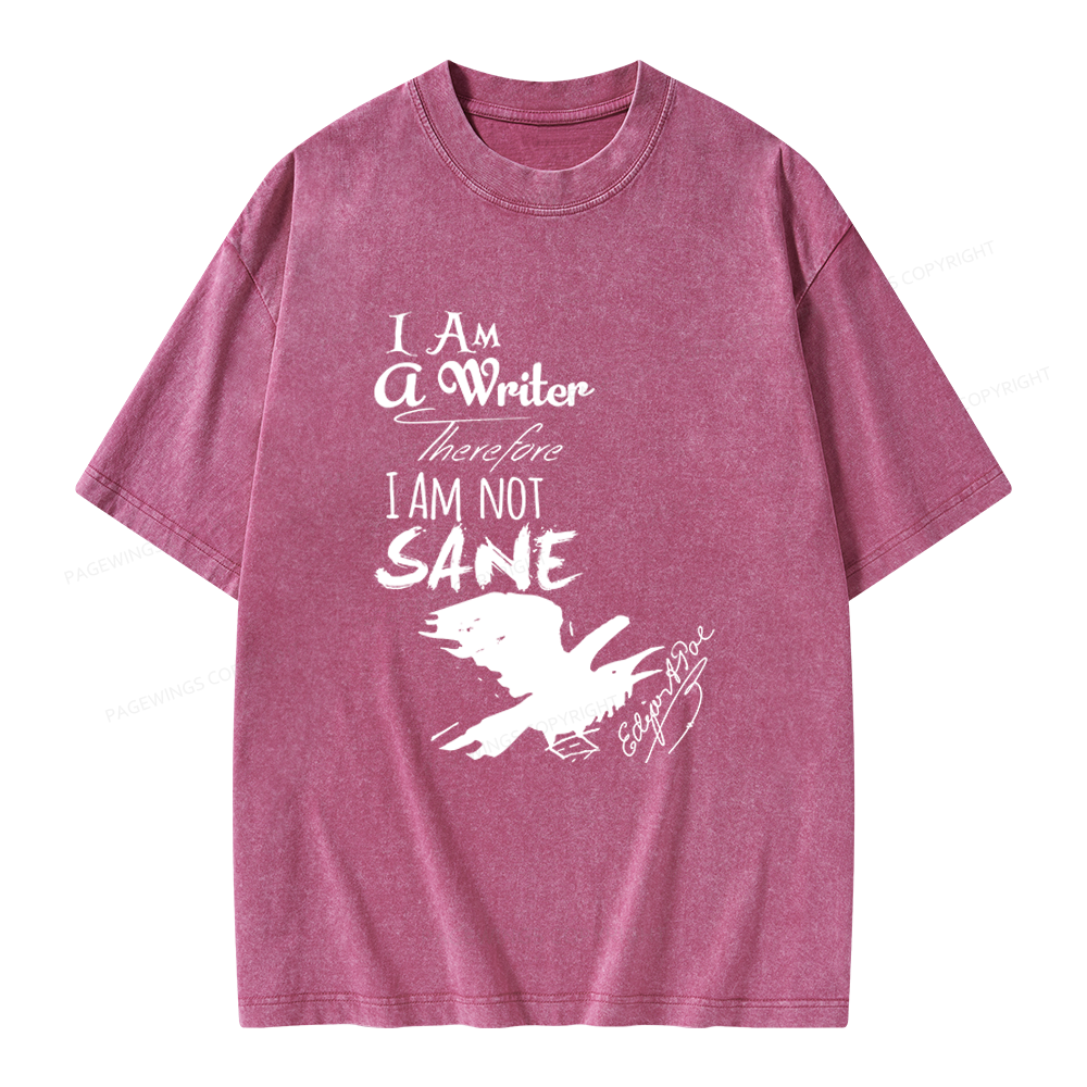 Pagewings Macabre Literary Unisex Washed T-shirt