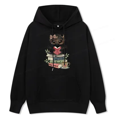 Pagewings Cute Dragon Read Books Be Kind Stay Weird Unisex Classic Hoodie