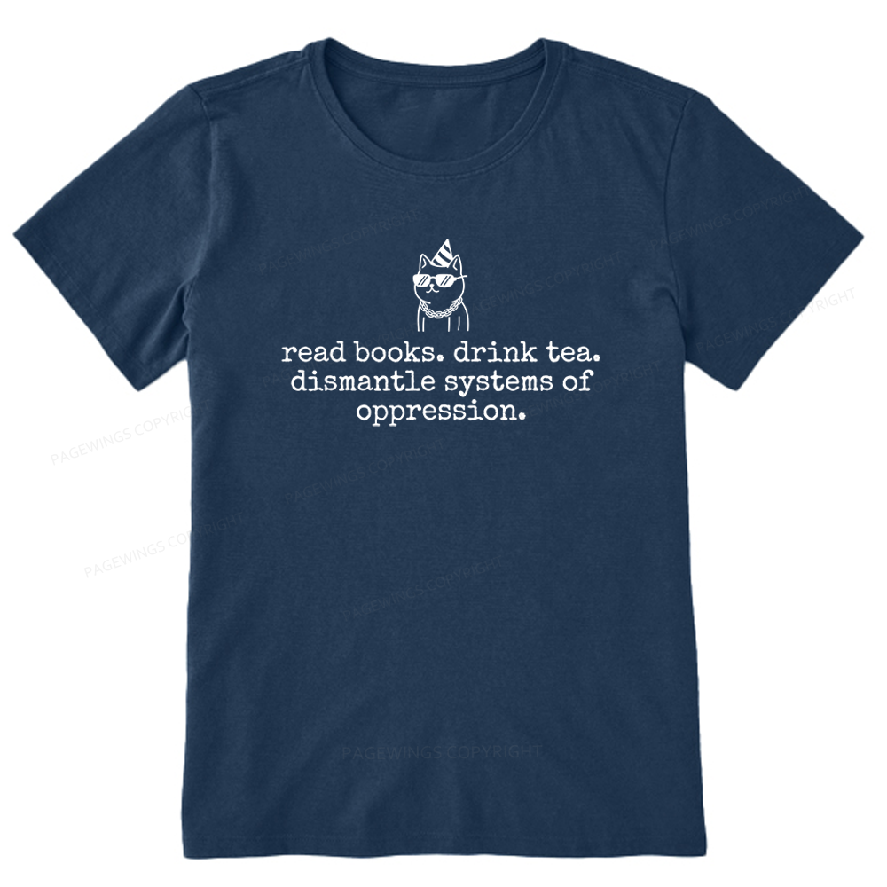 Pagewings Books and Tea Unisex Classic T-shirt