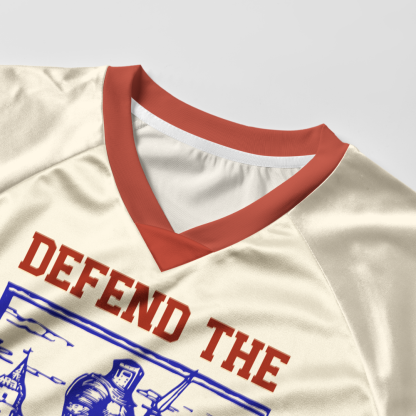 Pagewings Defend The Public Library Women's Cropped Jersey