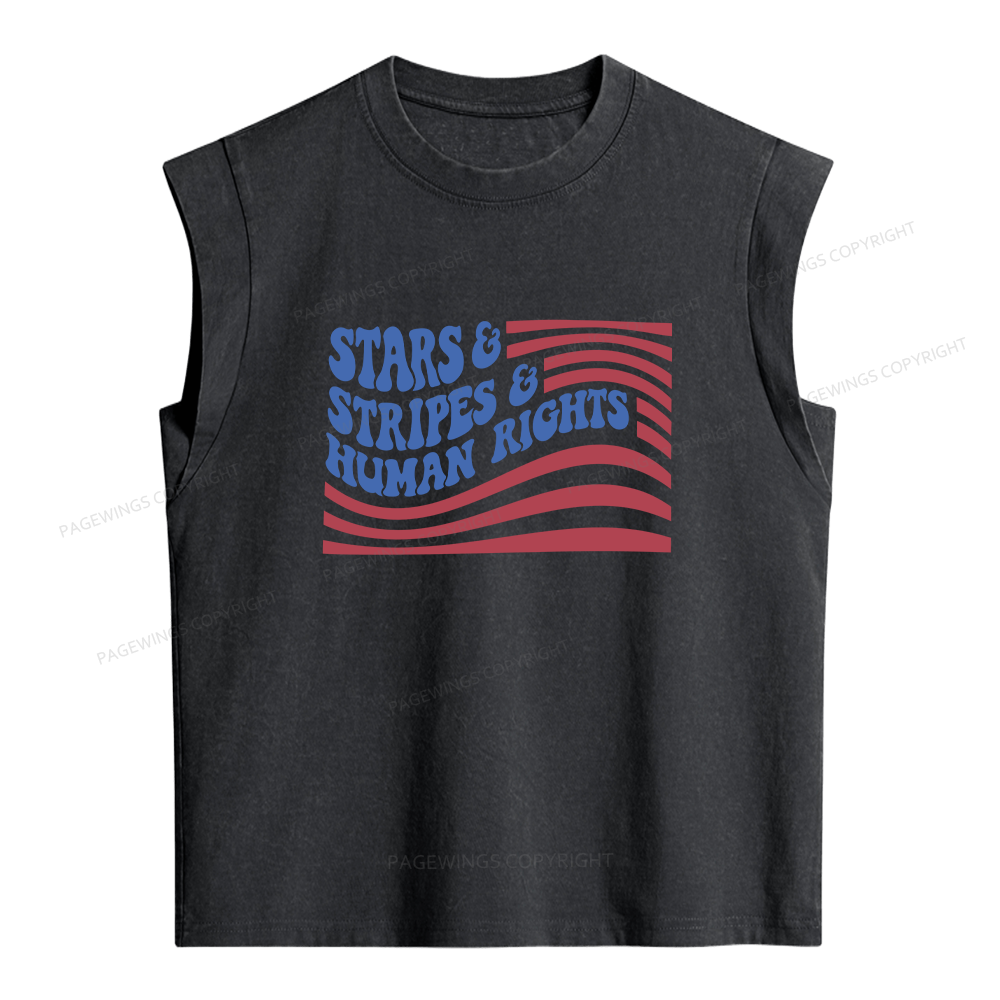 Pagewings Human Rights Women's Washed Tank Top