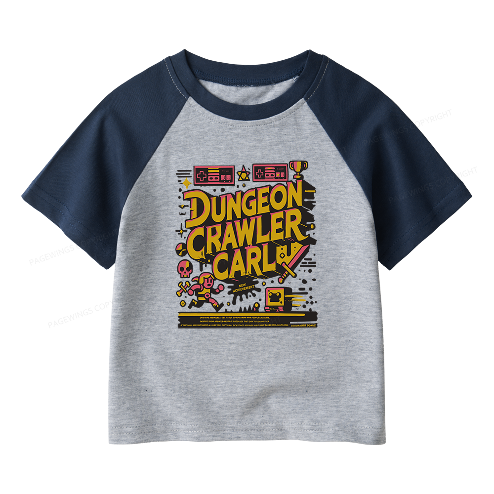 Pagewings Book New Achievement Kids Raglan T-shirt 
