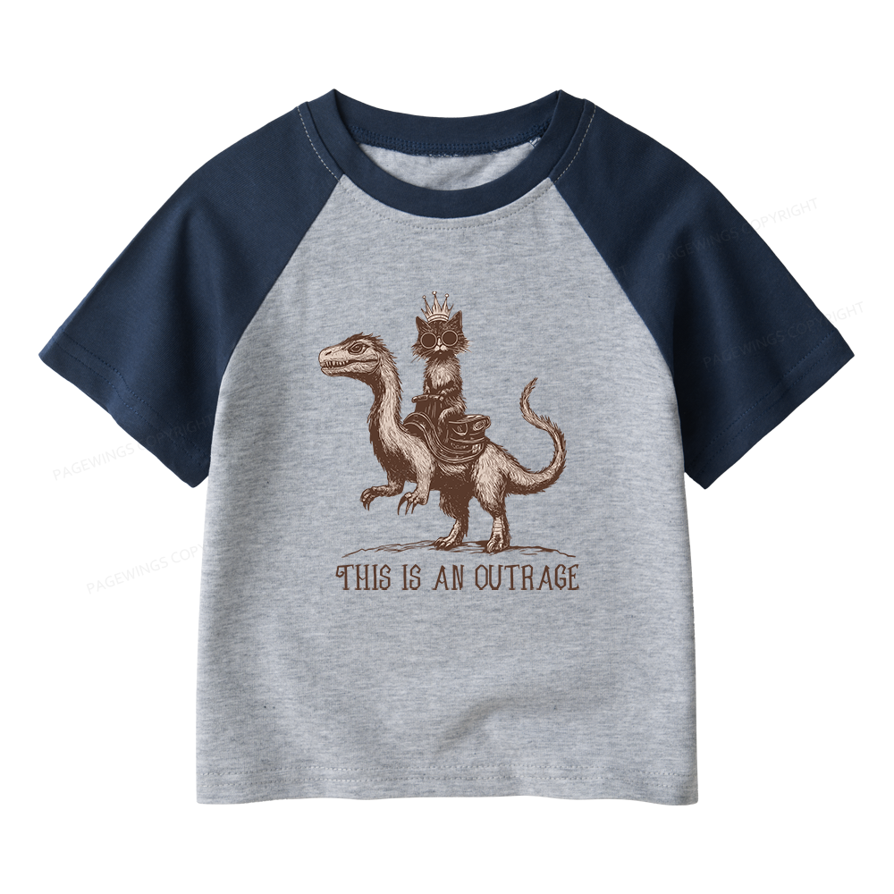 Pagewings Sci-Fi Book Lovers Kids Raglan T-shirt 