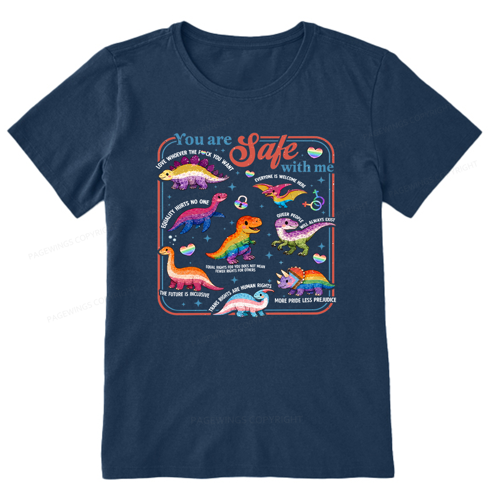 Pagewings You Are Safe With Me Unisex Classic T-shirt
