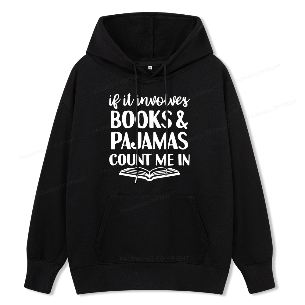 Pagewings Books And Pajamas Unisex Classic Hoodie
