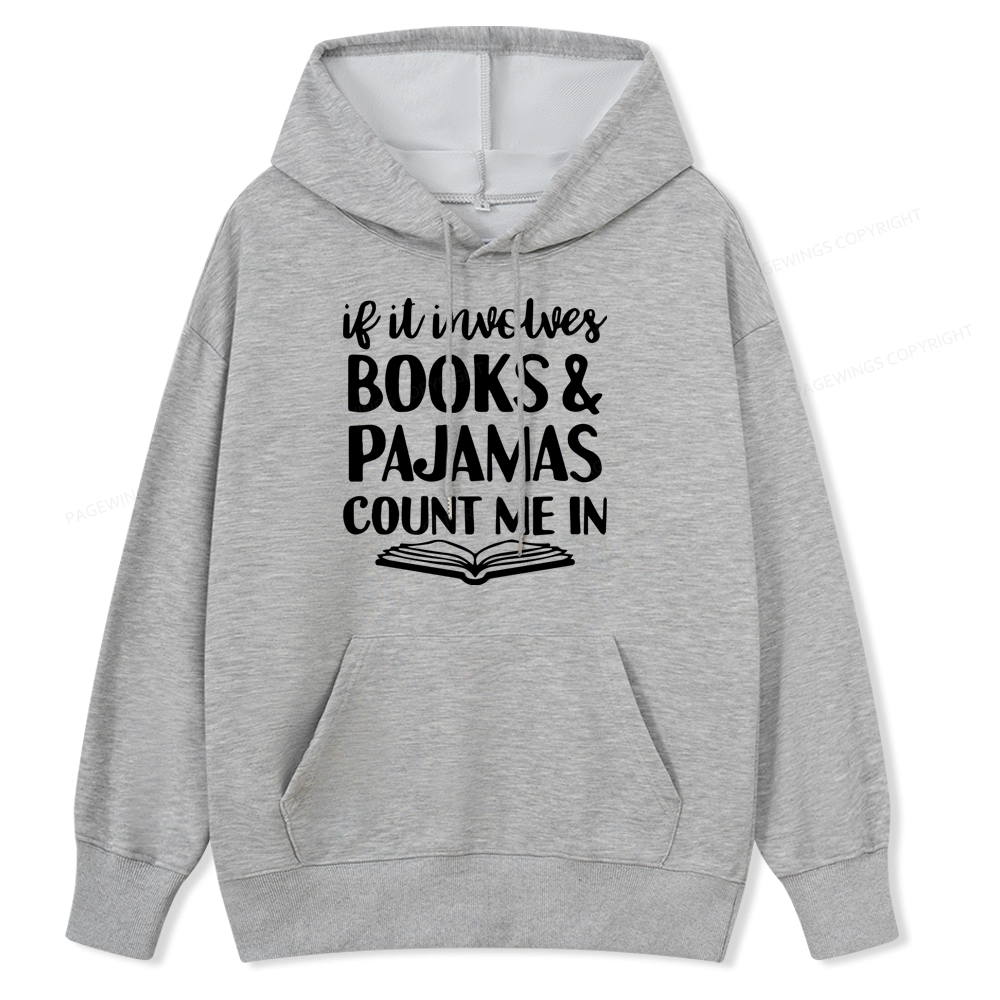 Pagewings Books And Pajamas Unisex Classic Hoodie