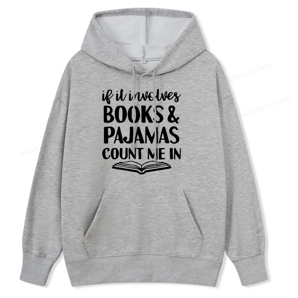 Pagewings Books And Pajamas Unisex Classic Hoodie