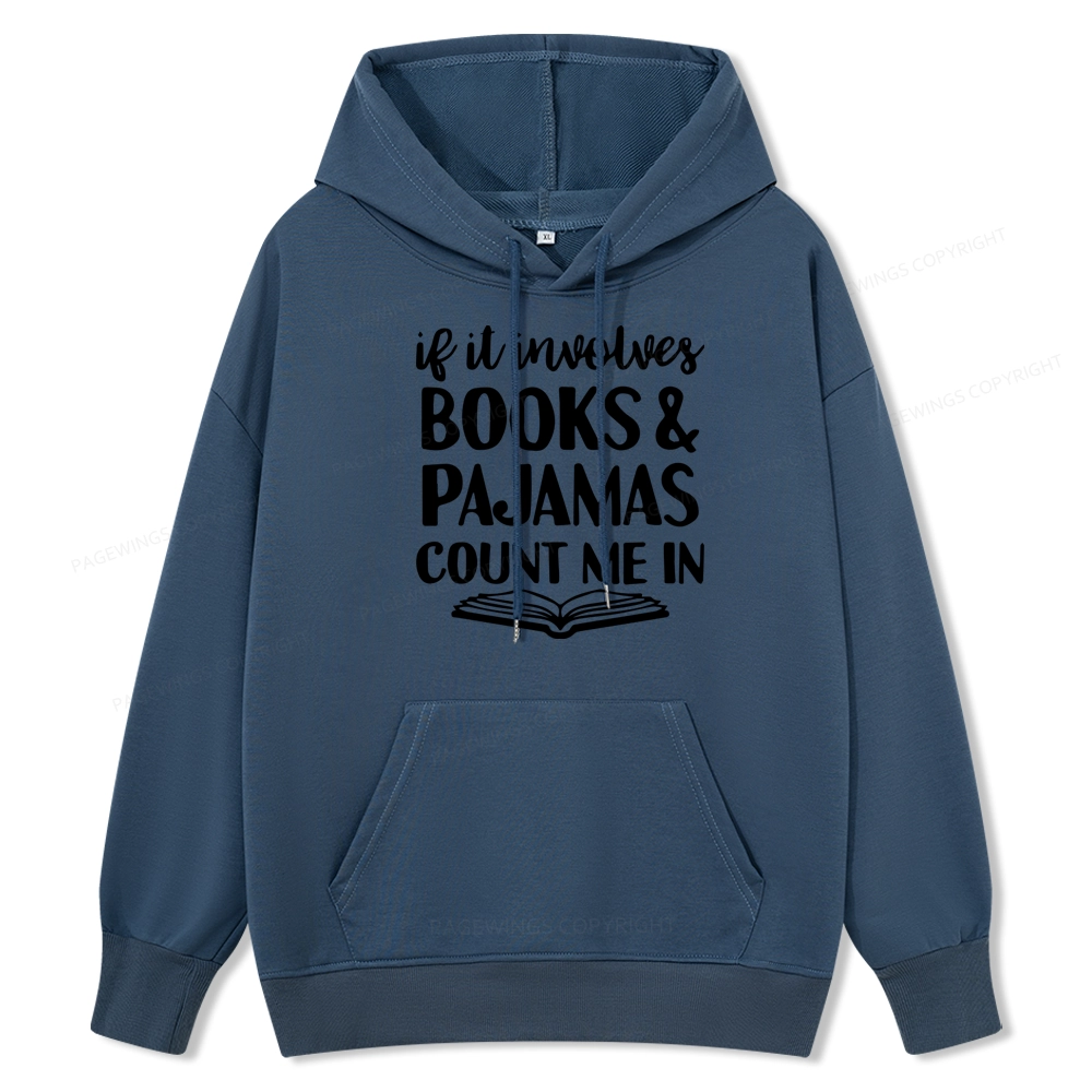 Pagewings Books And Pajamas Unisex Classic Hoodie