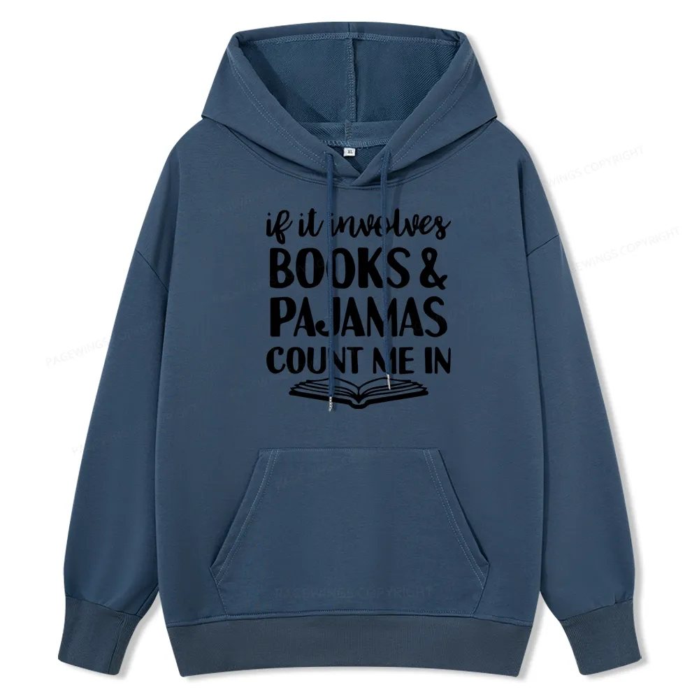 Pagewings Books And Pajamas Unisex Classic Hoodie