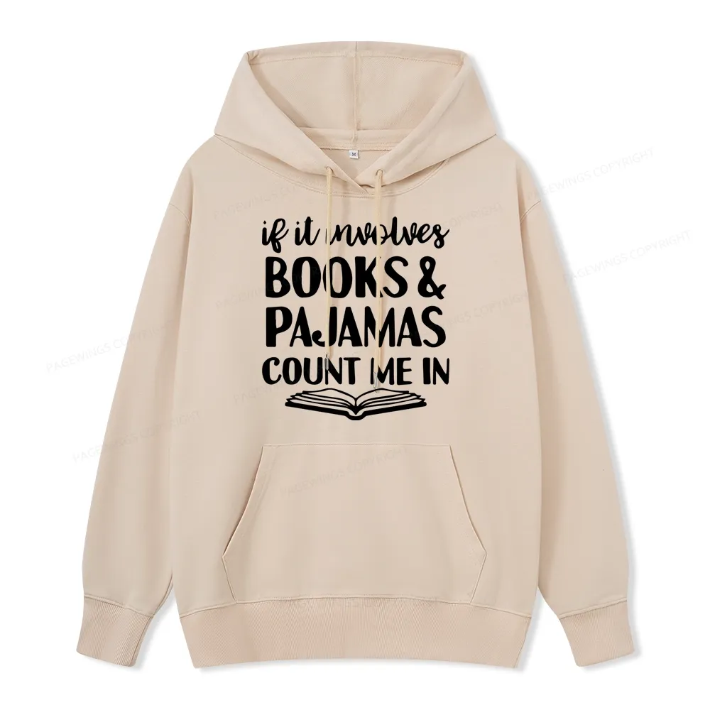 Pagewings Books And Pajamas Unisex Classic Hoodie