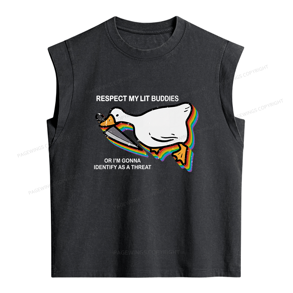 Pagewings Silly Goose Ally Pride Women's Washed Tank Top