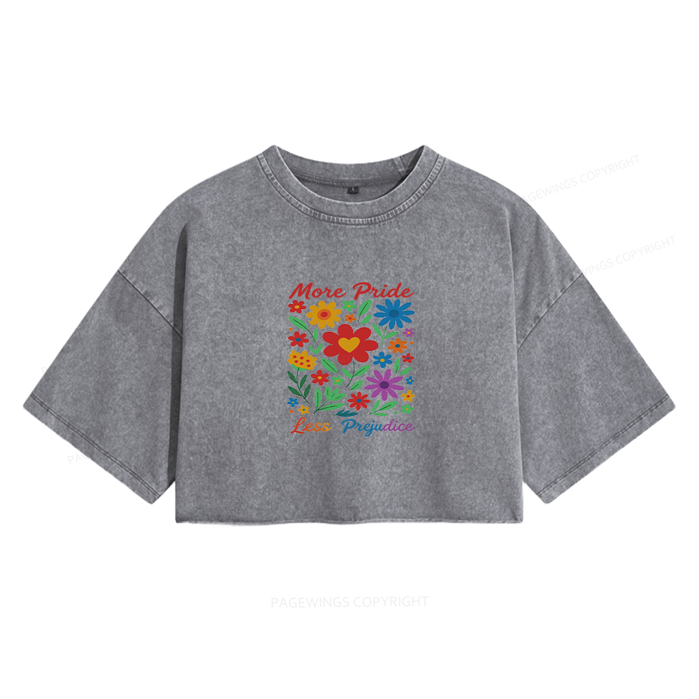 Pagewings  It Was Their Final Most Essential Women's Washed Cropped T-shirt