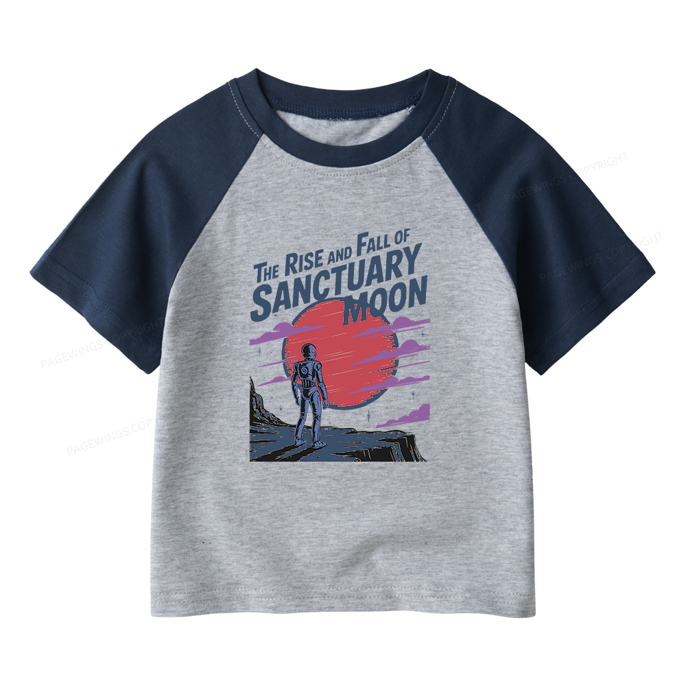 Pagewings The Rise And Fall Of Sanctuary Moon Kids Raglan T-shirt 