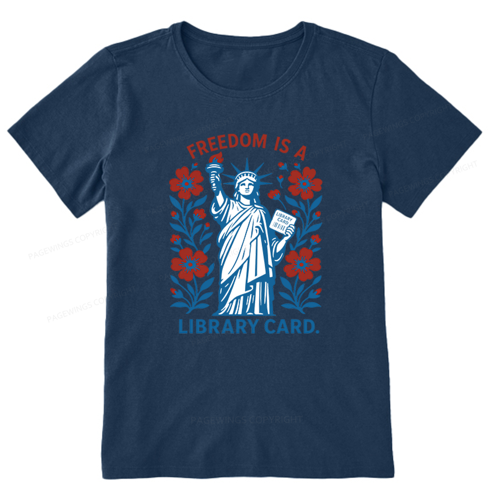 Pagewings Liberty is a Library Card Unisex Classic T-shirt