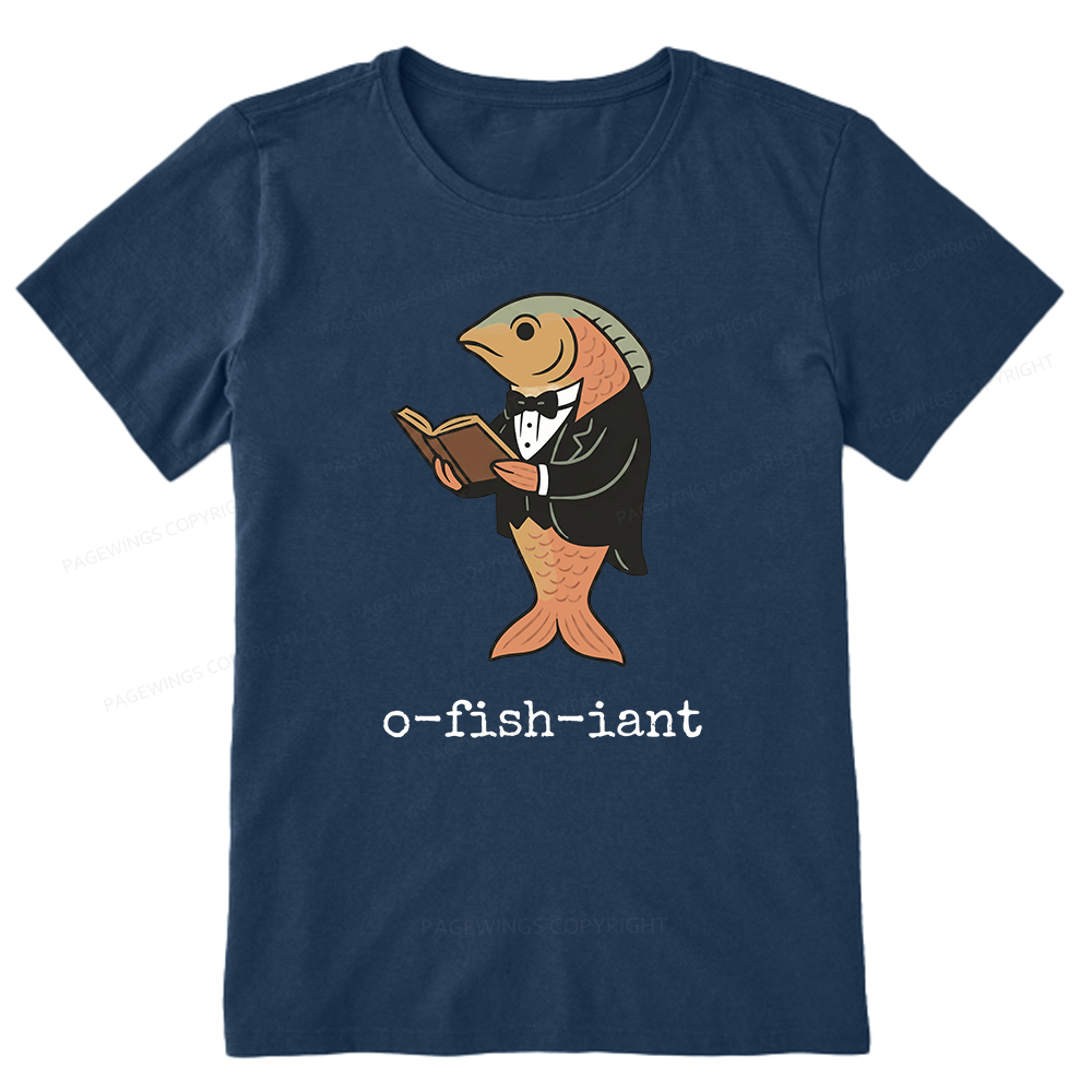Pagewings Reading Fish Unisex Classic T-shirt