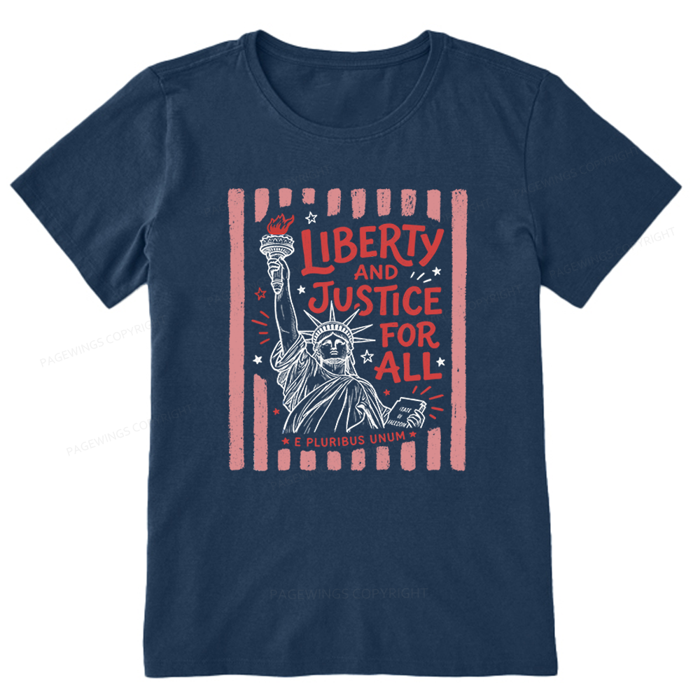 Pagewings Liberty And Justice For All Unisex Classic T-shirt