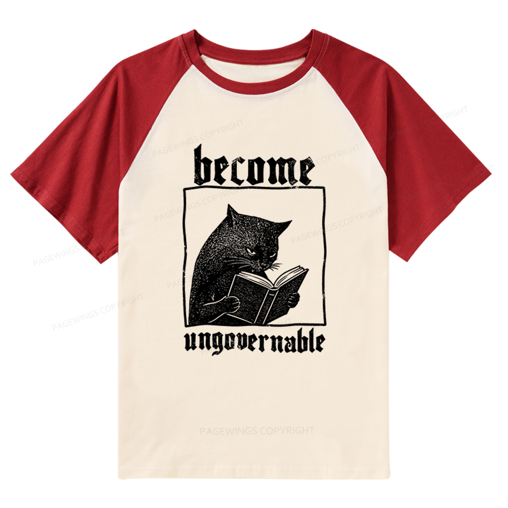 Pagewings Become Ungovernable Raglan T-shirt