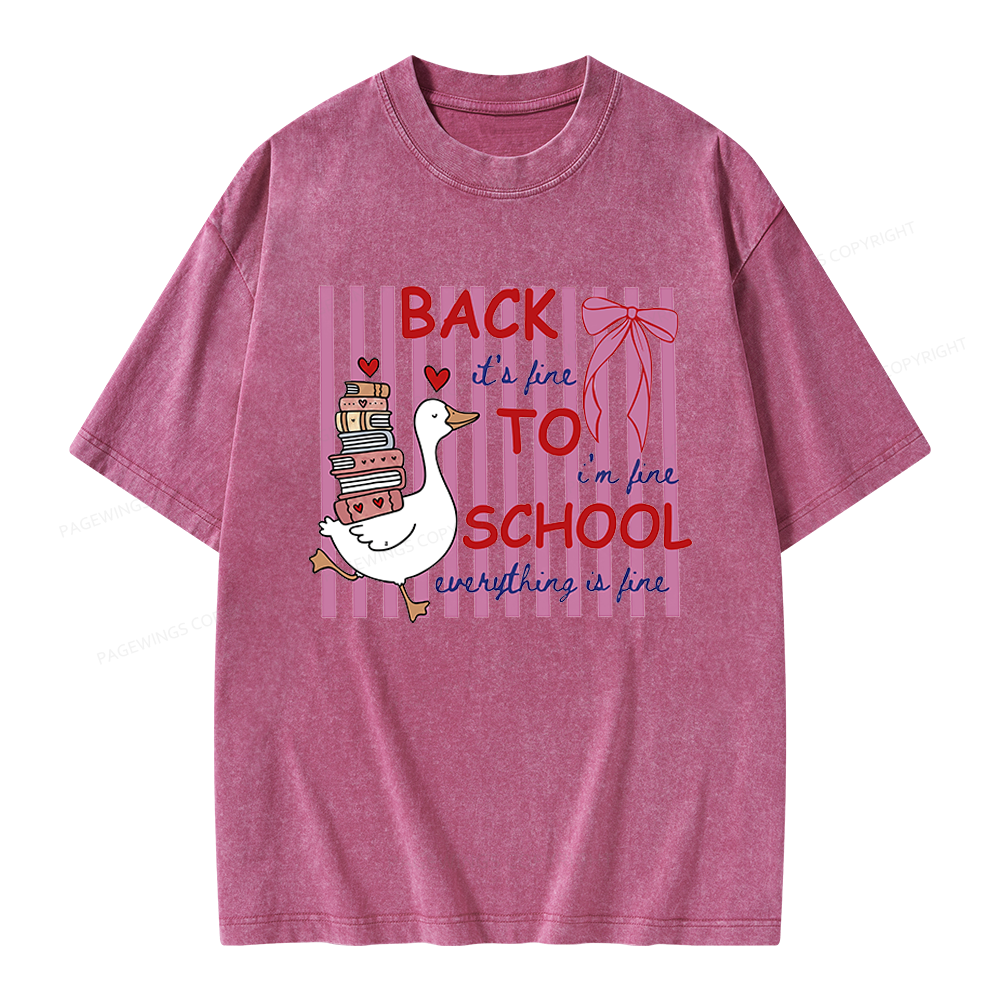 Pagewings Silly Goose Unisex Washed T-shirt