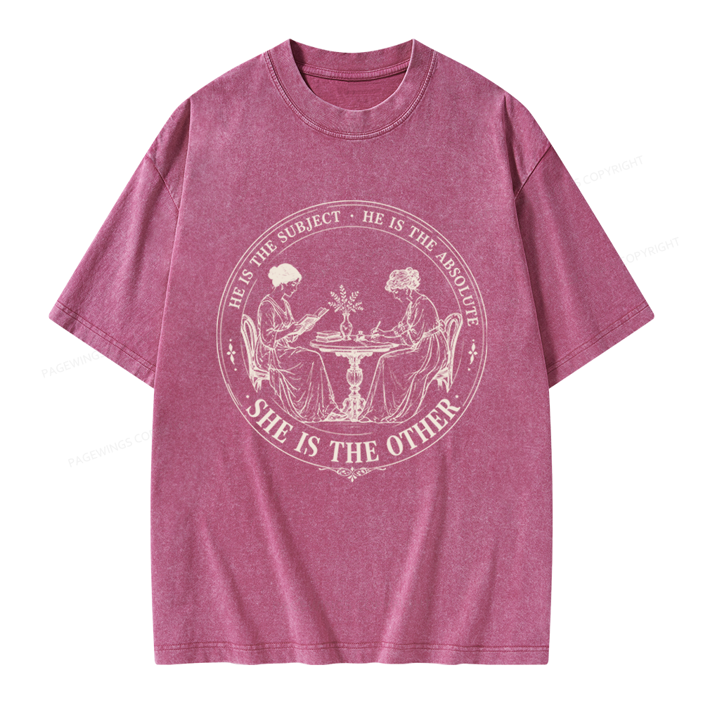Pagewings She Is The Other Unisex Washed T-shirt