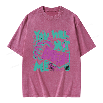 Pagewings You Will Not Break Me Unisex Washed T-shirt