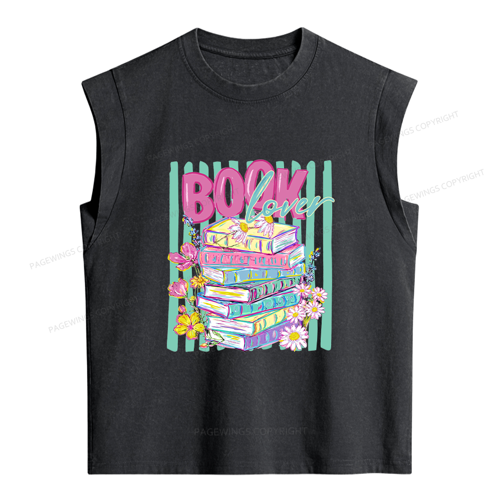 Pagewings Book Lover Women's Washed Tank Top