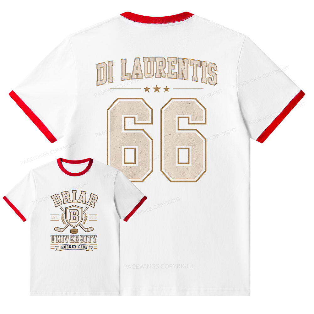 Pagewings Hockey Romance Unisex Ringer T-Shirt 