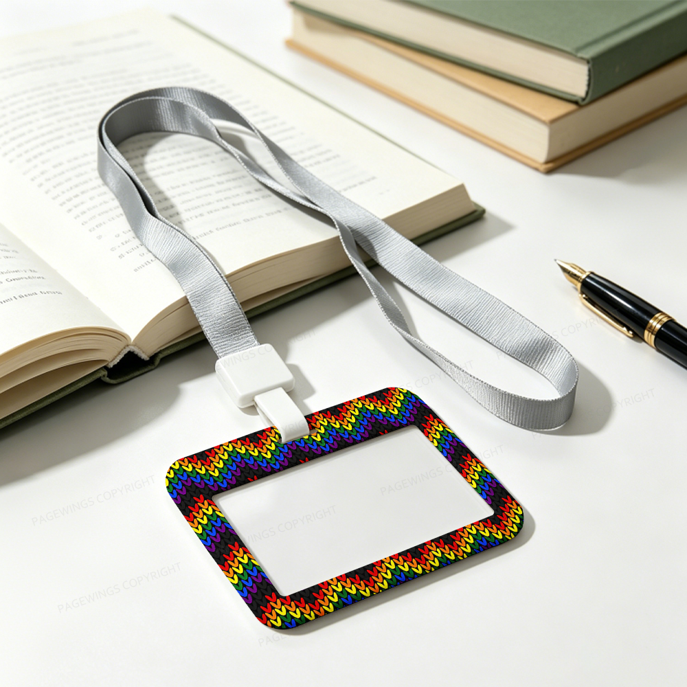 Pagewings Rainbow Pride ABS Badge Holder