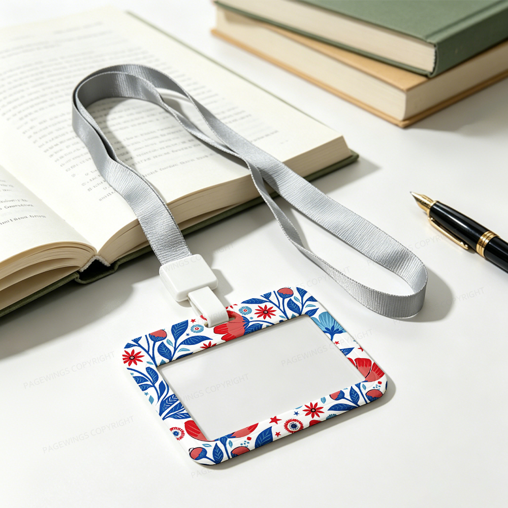 Pagewings Literacy And Justice For All ABS Badge Holder