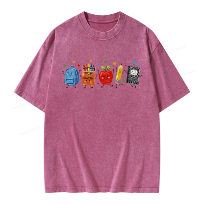 Pagewings It's a Good Day for Learning Unisex Washed T-shirt