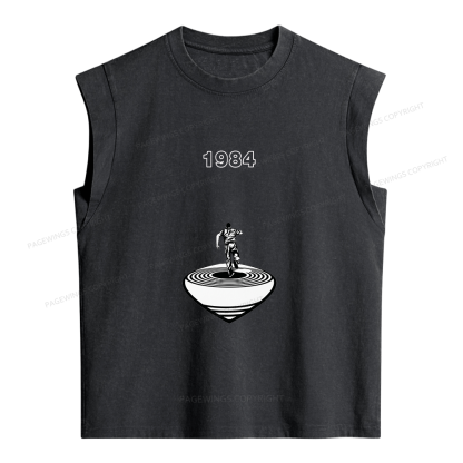 Pagewings Big Brother is Watching You Women's Washed Tank Top