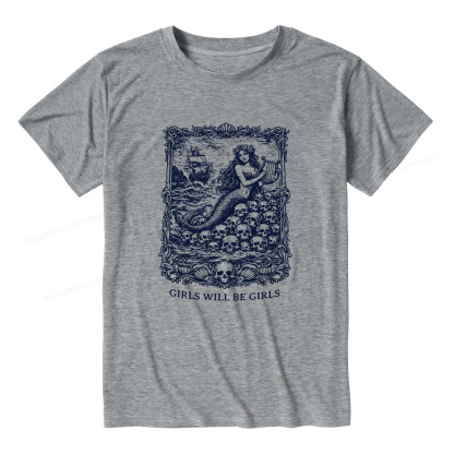 Pagewings Soft Girls Will Be Girls Unisex Heather T-Shirt