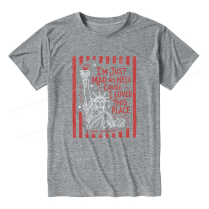 Pagewings Soft I’m Just Mad As Hell 250th Unisex Heather T-Shirt