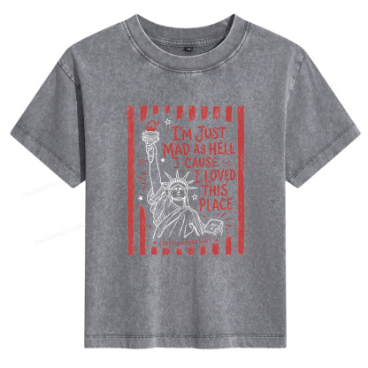 Pagewings I’m Just Mad As Hell 250th Women's Washed T-shirt